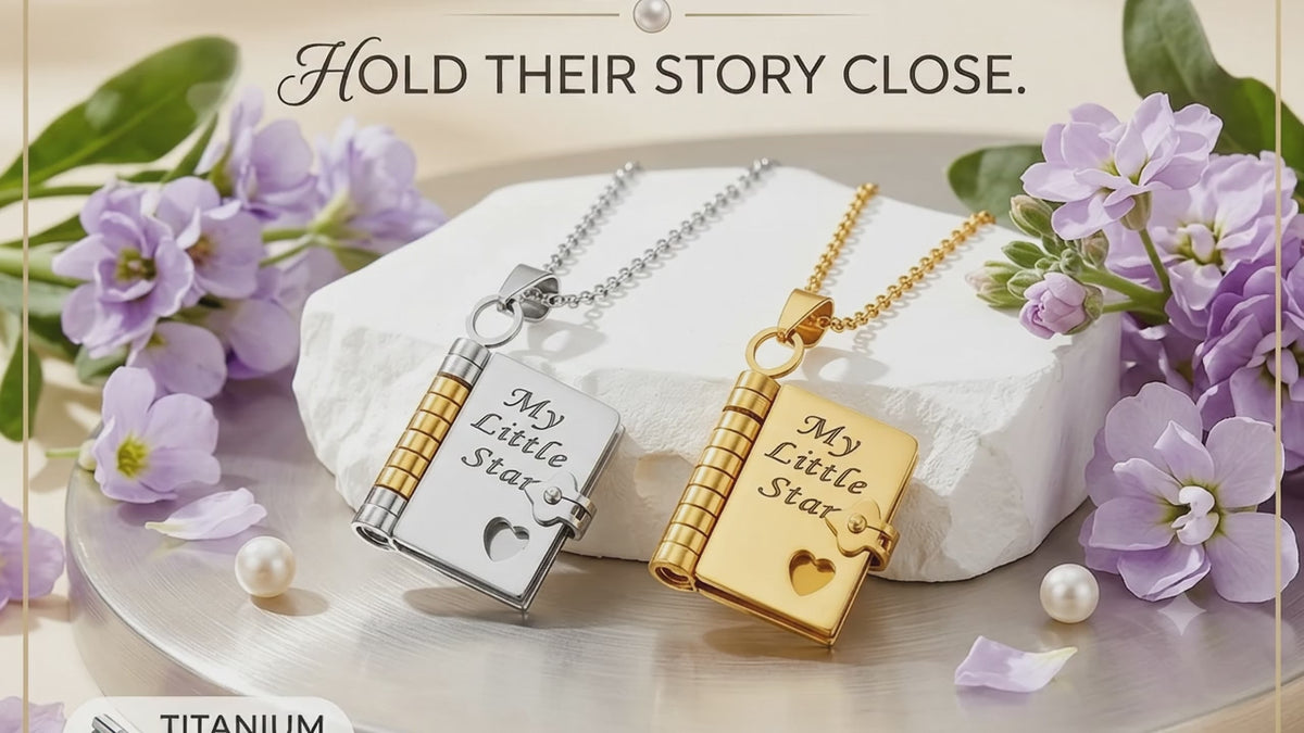 My Little Star Book Necklace