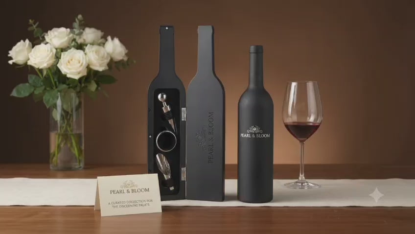 Pearl & Bloom Wine Accessory Gift Set